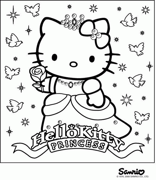 Hello Kitty kolorowanki